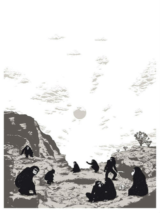 Illustration for article titled Glow-in-the-dark 2001: A Space Odyssey poster is mind-blowing when the lights go out